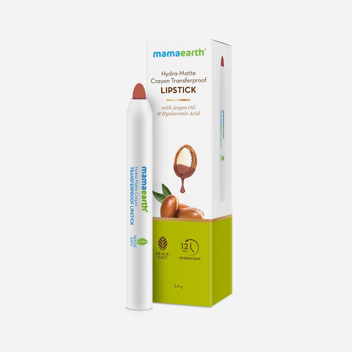 Mamaearth Hydra-Matte Crayon Transferproof Lipstick, 2.4g, Cappuccino Brown - Image 7 - Buy from Indicrest