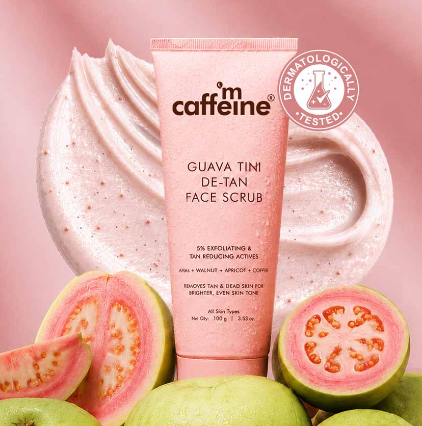 Mcaffeine Guava Tini De-Tan Face Scrub, 100g - Buy from Indicrest