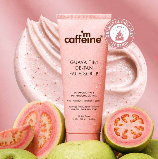 Mcaffeine Guava Tini De-Tan Face Scrub, 100g - Buy from Indicrest