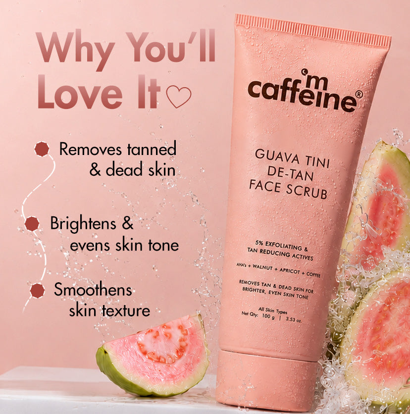Mcaffeine Guava Tini De-Tan Face Scrub, 100g - Image 3 - Buy from Indicrest