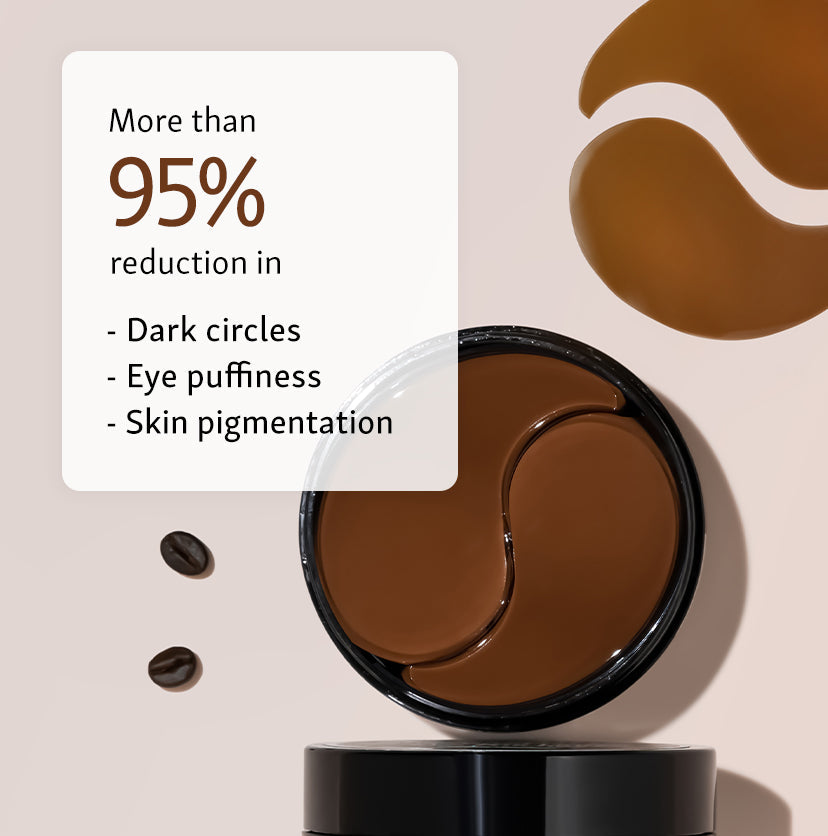 Mcaffeine Coffee Hydro gel Under Eye Patches with Caffeine & HA , 30 Pairs - Image 3 - Buy from Indicrest