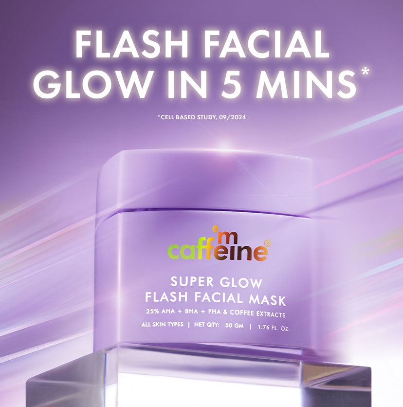 Mcaffeine Superglow Flash Facial 25% AHA+BHA+PHA Face Mask, 50g - Image 2 - Buy from Indicrest