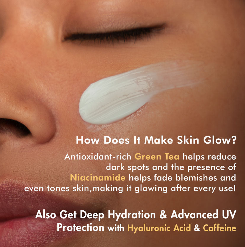 Mcaffeine Green Tea Sunscreen SPF 50 PA++++ with Niacinamide, 50ml - Image 4 - Buy from Indicrest