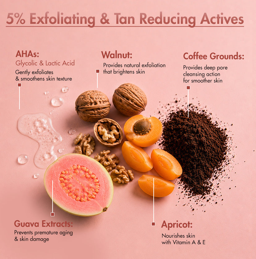 Mcaffeine Guava Tini De-Tan Face Scrub, 100g - Image 4 - Buy from Indicrest
