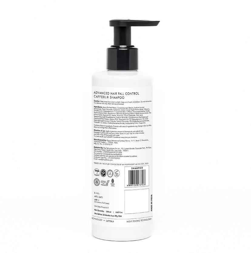 Mcaffeine Advanced Hair Fall Control Caffexil® Shampoo with Rosemary, 250ml - Image 9 - Buy from Indicrest