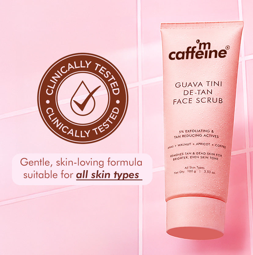 Mcaffeine Guava Tini De-Tan Face Scrub, 100g - Image 9 - Buy from Indicrest