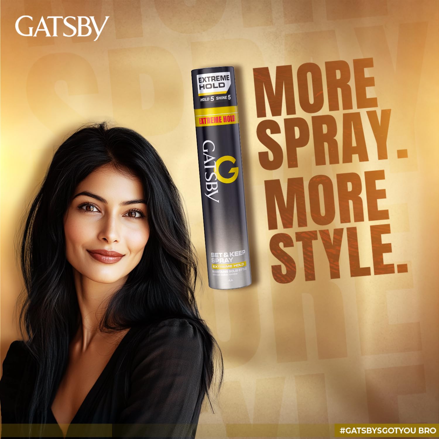 Gatsby Japan's No. 1 Set & Keep Hair Spray - Extreme Hold, 400ml Buy at Indicrest Image 6