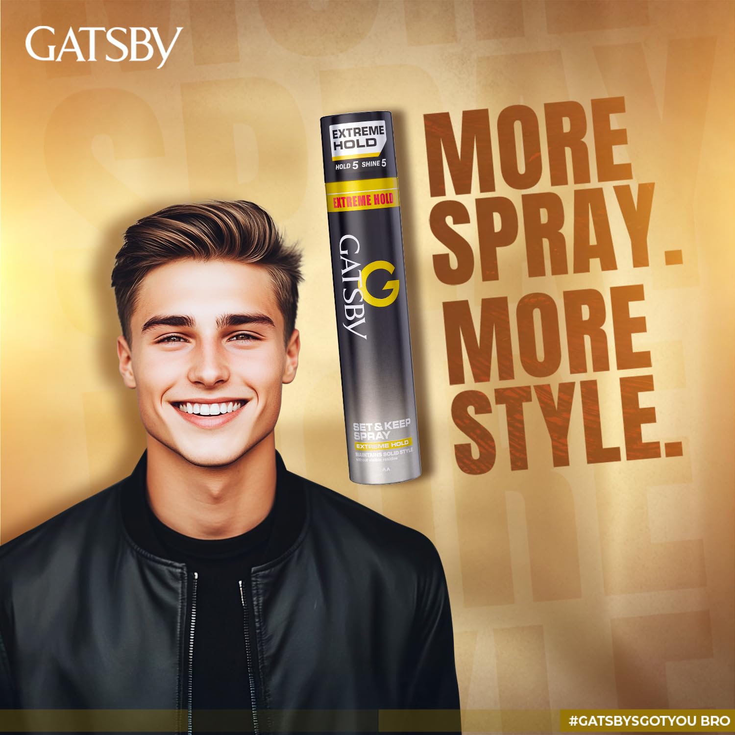 Gatsby Japan's No. 1 Set & Keep Hair Spray - Extreme Hold, 400ml Buy at Indicrest Image 7