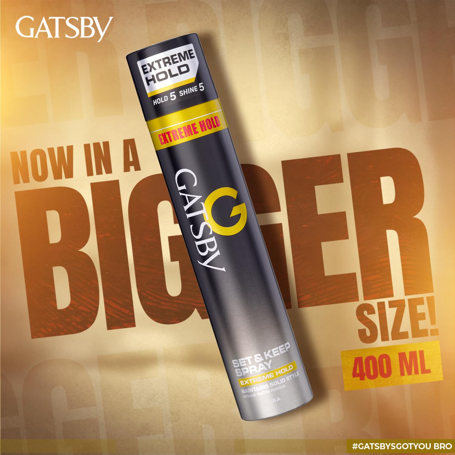 Gatsby Japan's No. 1 Set & Keep Hair Spray - Extreme Hold, 400ml Buy at Indicrest Image 8