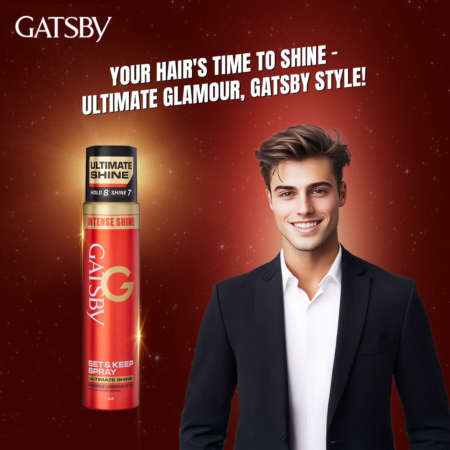 Gatsby Japan's No. 1 Set & Keep Hair Spray - Ultimate Shine, 250ml Buy at Indicrest Image 7