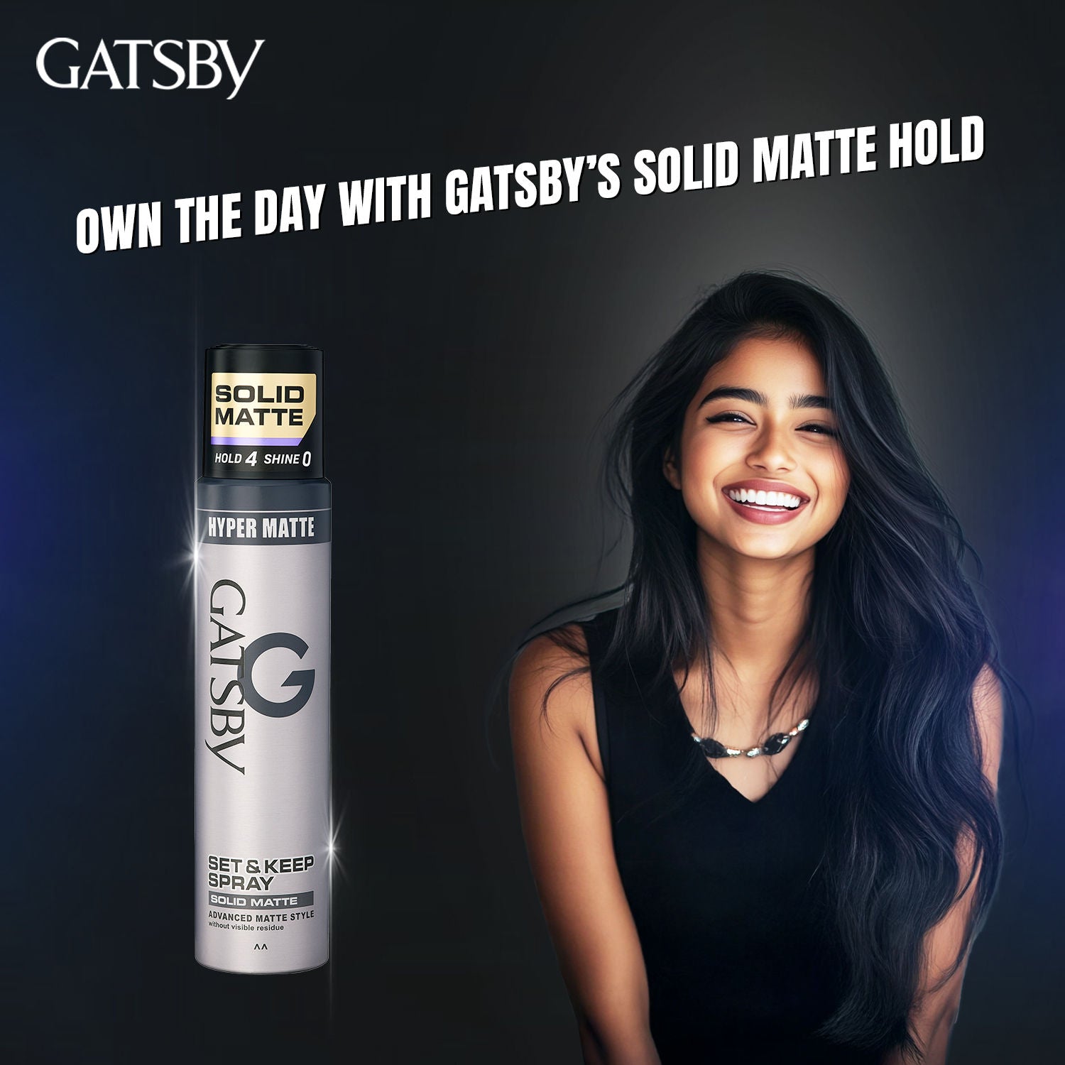 Gatsby Japan's No. 1 Set & Keep Hair Spray - Solid Matte, 250ml Buy at Indicrest Image 5