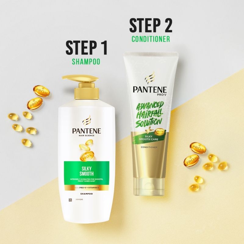 Pantene Advanced Hair Fall Solution Silky Smooth Care Shampoo & Conditioner Combo Buy at Indicrest Image 6