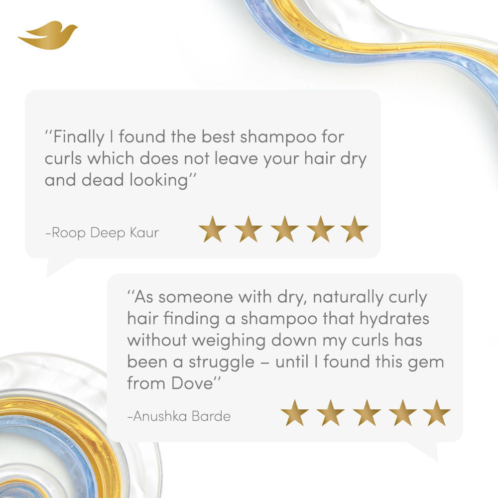 Dove Beautiful Curls Sulphate Free Hydrating Shampoo, With Tri-Moisture Essence For, Bouncy Curls, 380ml Buy at Indicrest Image 8