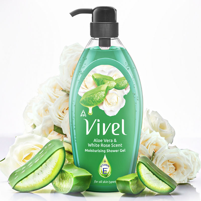 Vivel Aloe Vera & White Rose Scent Moisturizing Shower Gel, 895ml Buy at Indicrest Image 2