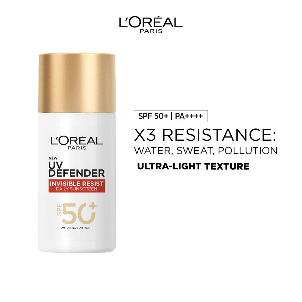 L'Oreal Paris UV Defender Invisible Resist Daily Sunscreen SPF 50+ PA++++, 50ml Buy at Indicrest