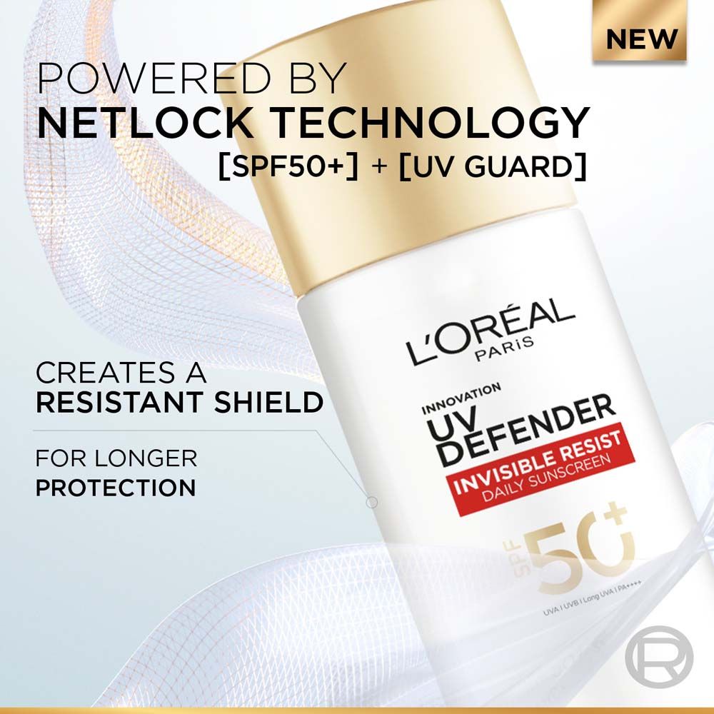 L'Oreal Paris UV Defender Invisible Resist Daily Sunscreen SPF 50+ PA++++, 50ml Buy at Indicrest Image 2