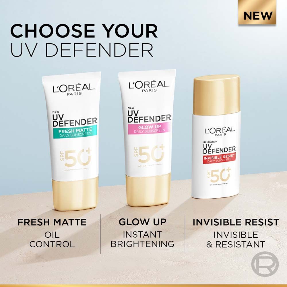 L'Oreal Paris UV Defender Invisible Resist Daily Sunscreen SPF 50+ PA++++, 30ml Buy at Indicrest Image 8