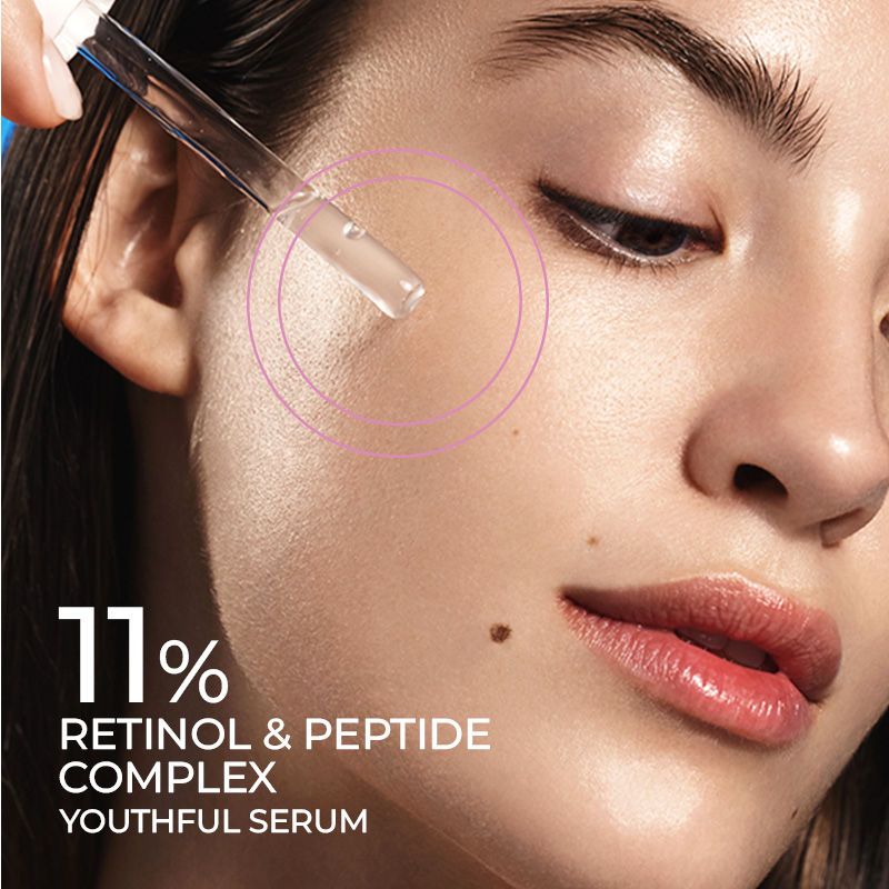 Streax Youthful Shine Face Serum With 11% Retinol Peptide Complex, Reduces Fine Lines & Wrinkles, 30ml Buy at Indicrest Image 10
