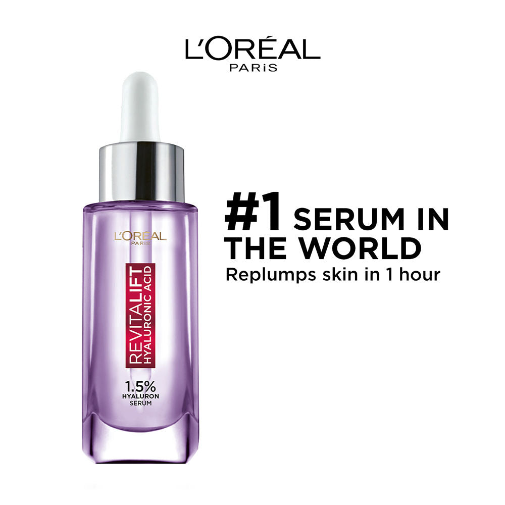 L'Oreal Paris Revitalift Serum, Hydrating and Plumping, Replumps Skin in 1H, Reduces Fine Lines, 30ml Buy at Indicrest