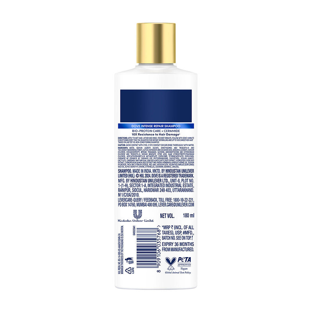 Dove Intense Repair Shampoo For Dry & Damaged Hair, 180ml Buy at Indicrest Image 12