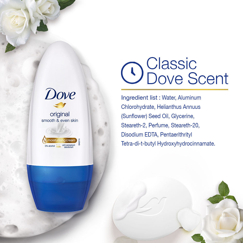Dove Original Deodorant Roll on Moisturising cream, 50ml Buy at Indicrest Image 5