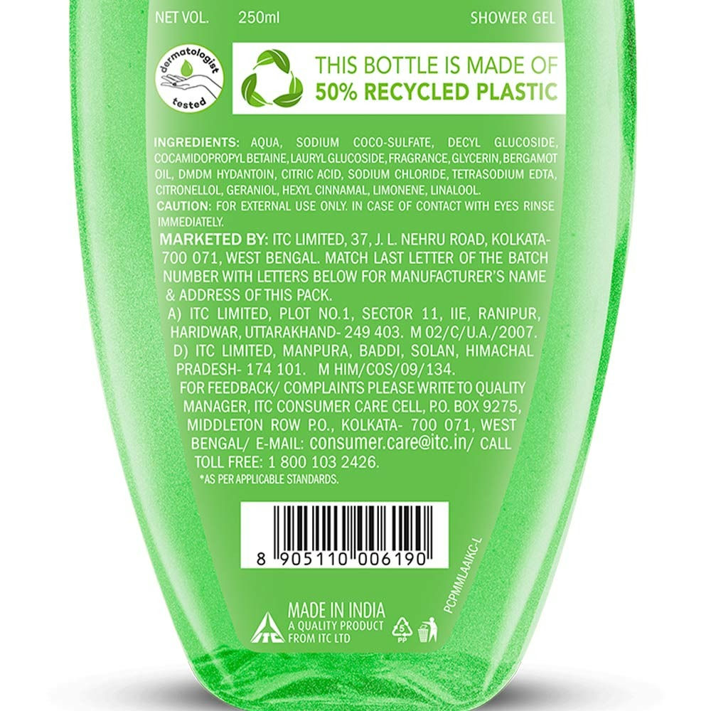 Fiama Happy Naturals Shower Gel, Yuzu & Bergamot Bodywash, 97% Natural for Sensitive Skin, 250ml Buy at Indicrest Image 7