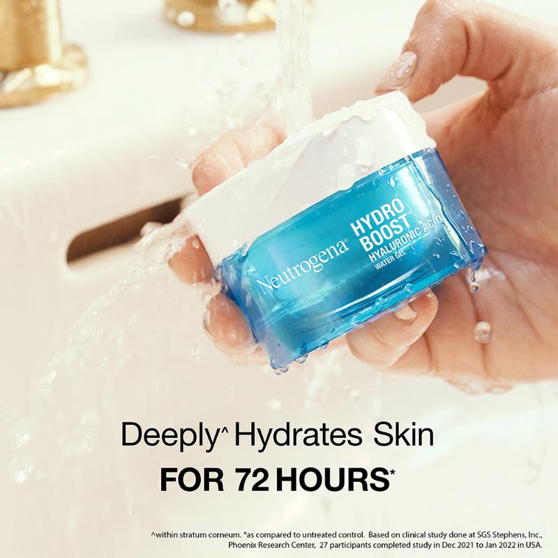 Neutrogena AM PM Routine Hydro Boost Hyaluronic Acid Water Gel 72 Hr Hydration For Dry Skin, Water Gel 50g + Night Cream 50g