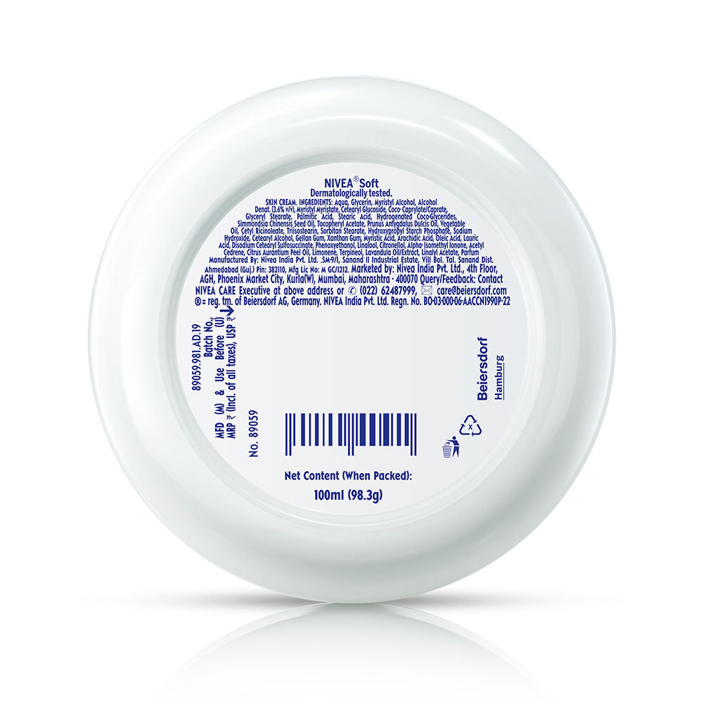 Nivea Soft Vit E Light Non Sticky Face Moisturiser Cream Fresh & Hydrated Skin For All Skin Types, 100ml Buy at Indicrest Image 11