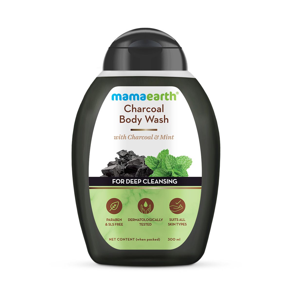 Mamaearth Charcoal Body Wash With Charcoal and Mint for Deep Cleansing, 300ml - Image 8 - Buy from Indicrest