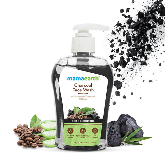 Mamaearth Charcoal Face Wash with Activated Charcoal and Coffee for Oil Control, 250ml - Buy from Indicrest