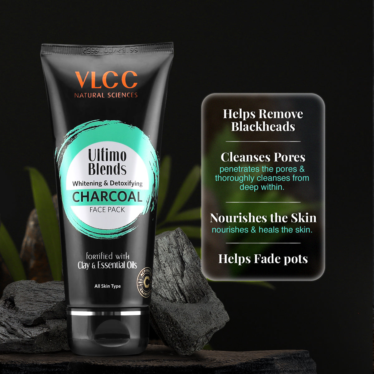 VLCC 7X Ultra Whitening and Brightening Charcoal Peel Off Mask and Ultimo Blends Charcoal Face Pack - Image 6 - Buy from Indicrest