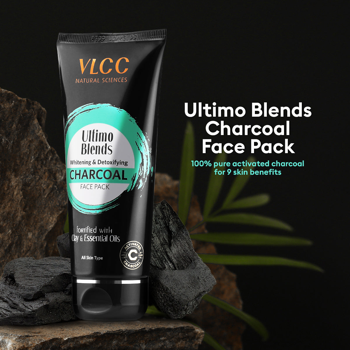VLCC Ultimo Blends Charcoal Face Pack - 100 g - Image 3 - Buy from Indicrest