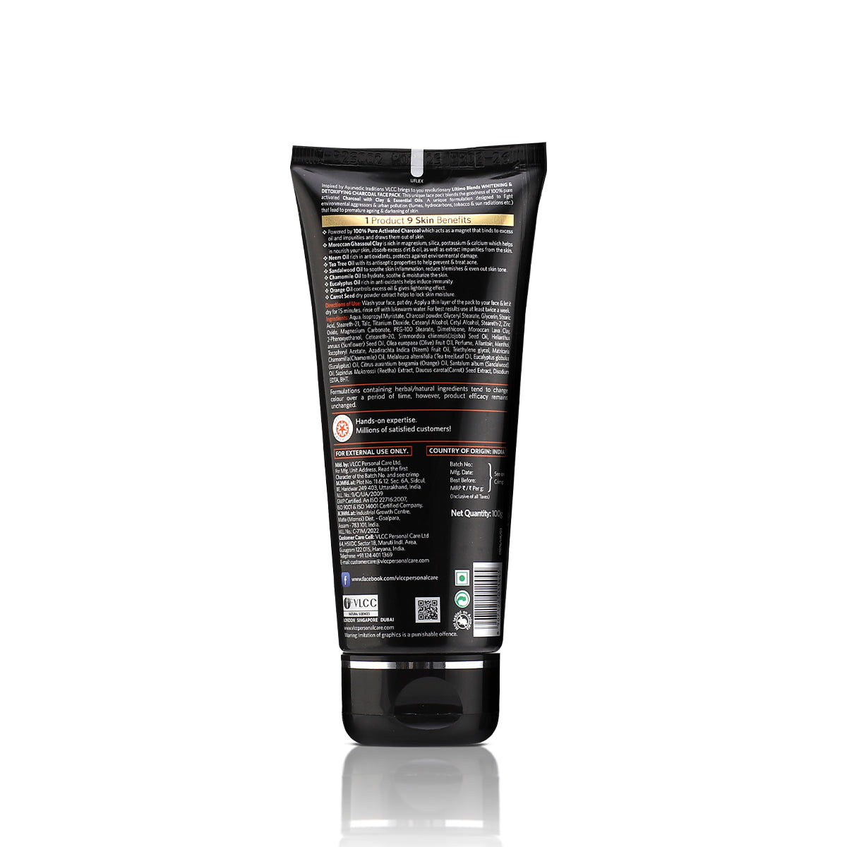 VLCC Ultimo Blends Charcoal Face Pack - 100 g - Image 6 - Buy from Indicrest