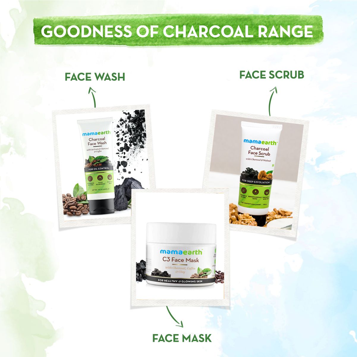 Mamaearth Charcoal Face Scrub For Oily Skin and Normal skin, with Charcoal and Walnut for Deep Exfoliation, 100g - Image 6 - Buy from Indicrest