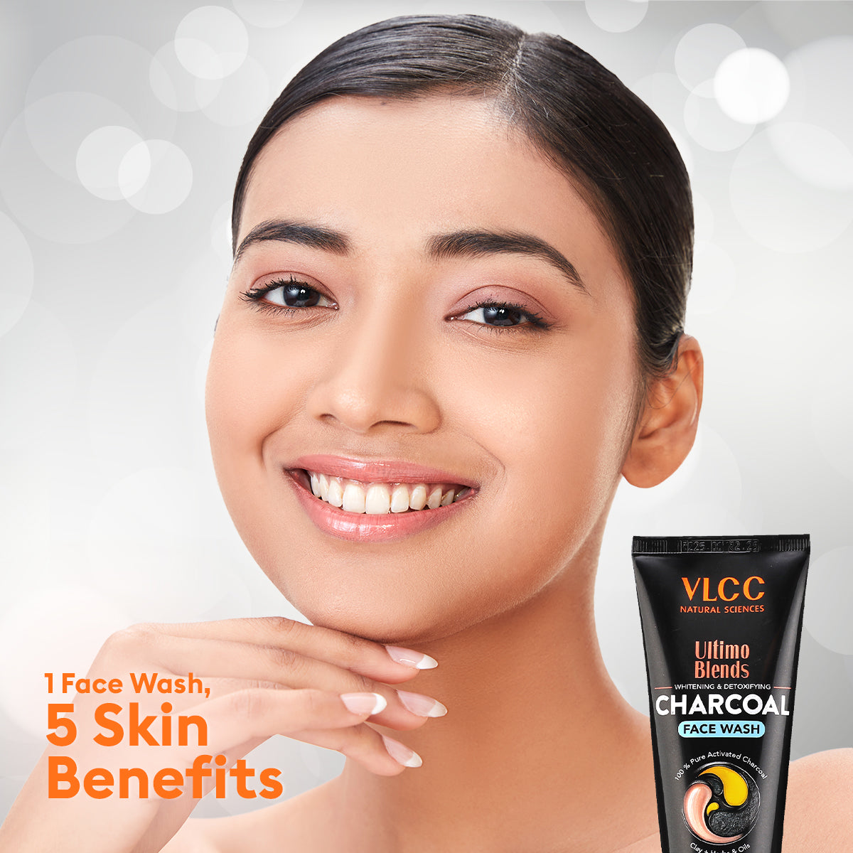 VLCC Ultimo Blends Charcoal Face Wash for Whitening and Detoxifying - 100 ml - Image 6 - Buy from Indicrest