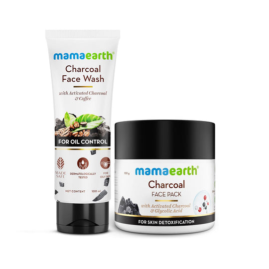 Mamaearth Charcoal Oil Control Combo, 100ml + 100 g - Buy from Indicrest
