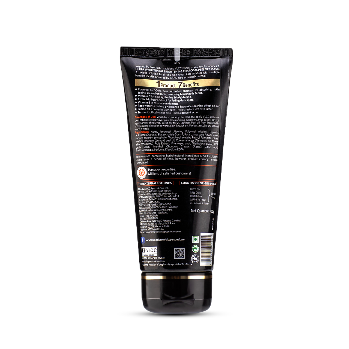 VLCC Charcoal Peel Off Mask 7X Ultra Whitening and Brightening and Vitamin C Day Cream SPF30 - Image 6 - Buy from Indicrest