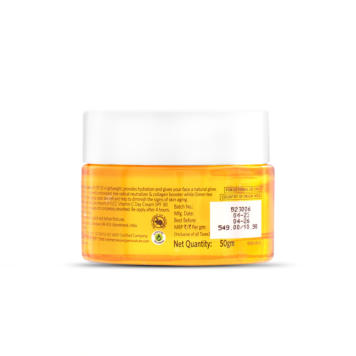VLCC Charcoal Peel Off Mask 7X Ultra Whitening and Brightening and Vitamin C Day Cream SPF30 - Image 7 - Buy from Indicrest