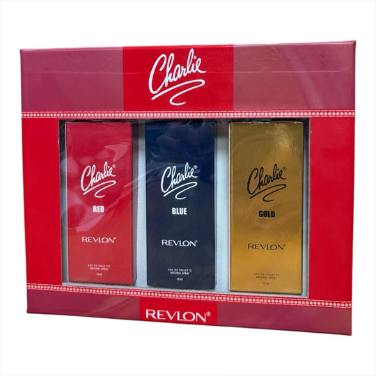 Revlon Charlie EDT Red, Gold, and Blue Combo Pack, 15ml+15ml+15ml - Buy from Indicrest