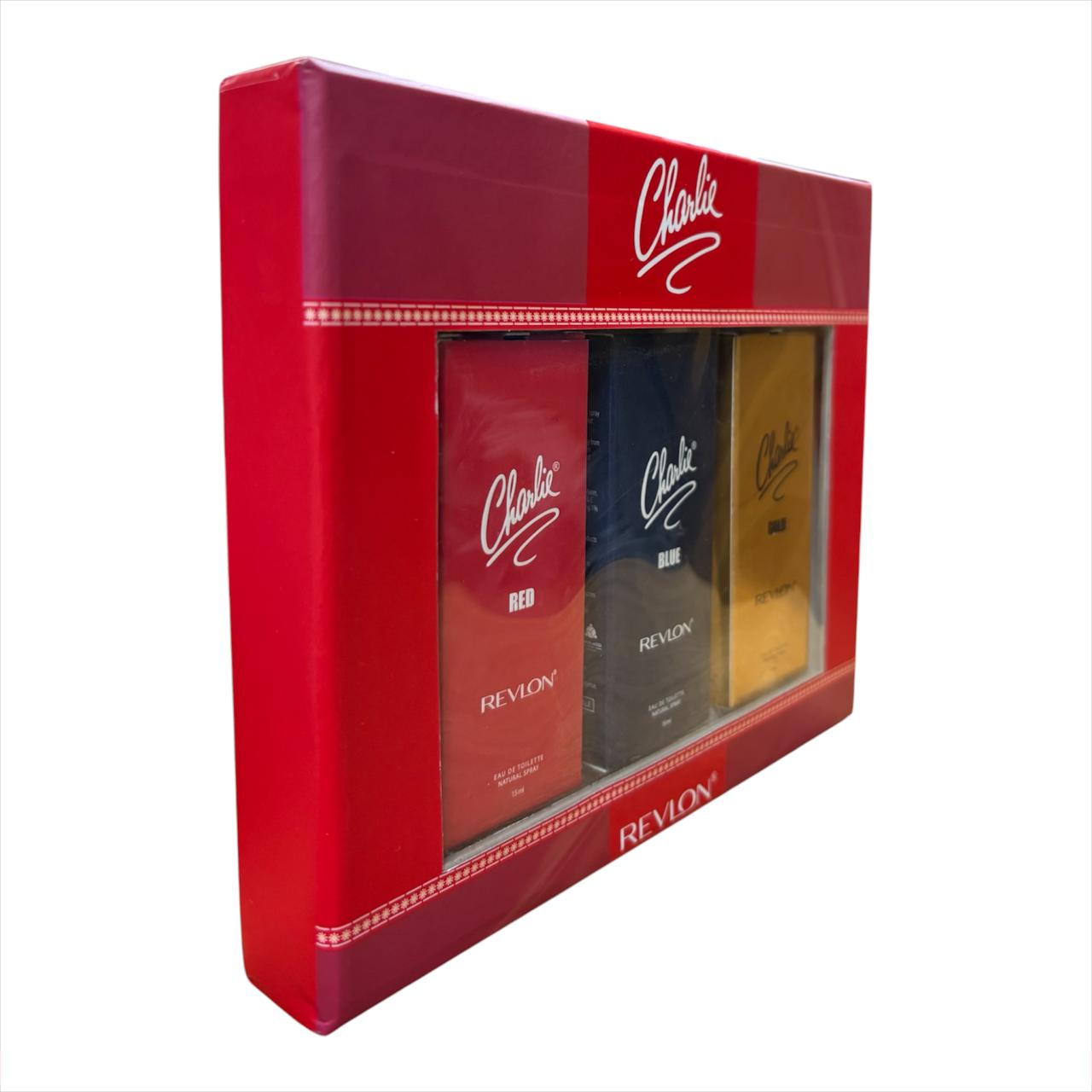 Revlon Charlie EDT Red, Gold, and Blue Combo Pack, 15ml+15ml+15ml - Image 2 - Buy from Indicrest