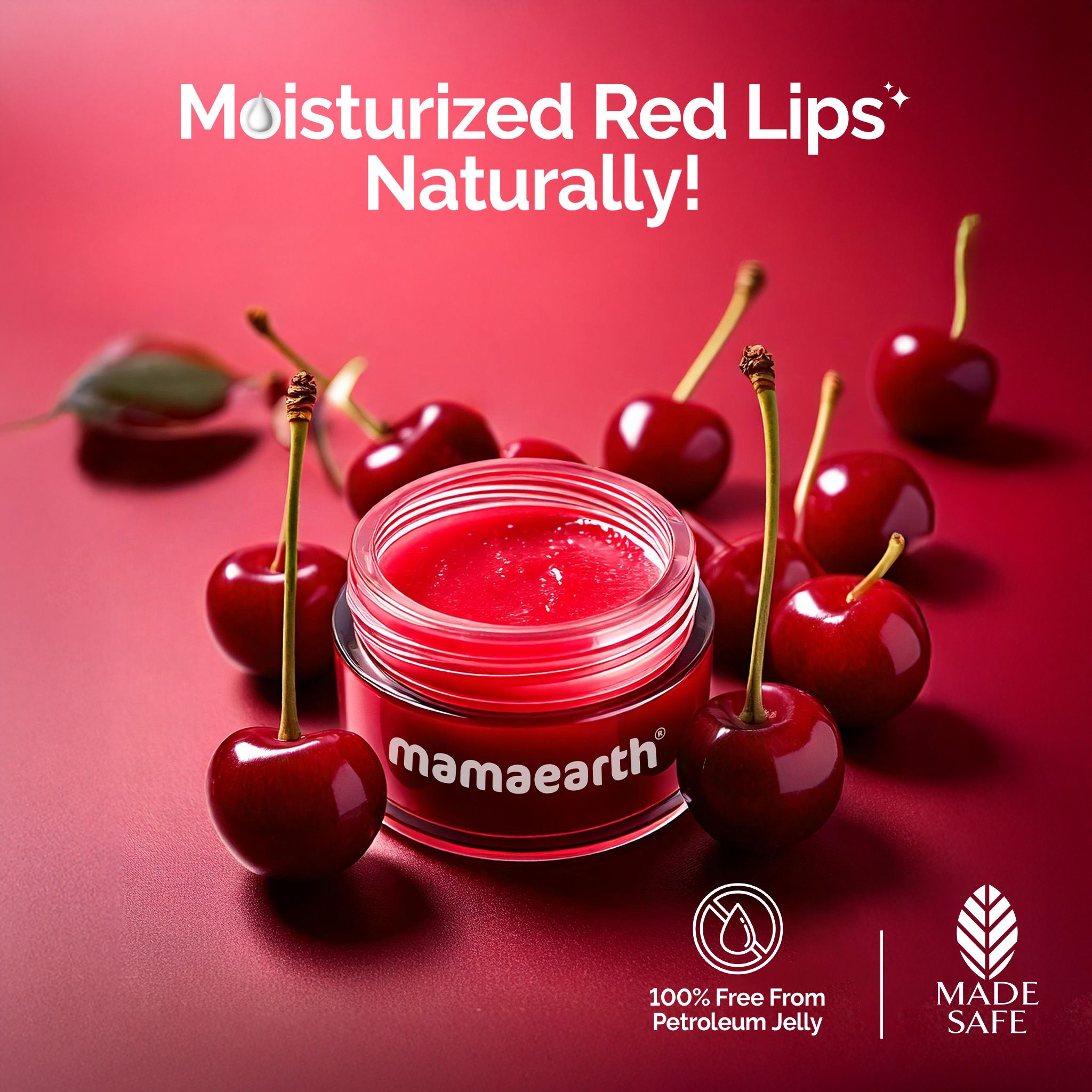 Mamaearth Cherry Moisture Therapy Lip Balm with Cherry & Vitamin E for Dry & Chapped Lips, 15g (Pack of 2) - Image 3 - Buy from Indicrest