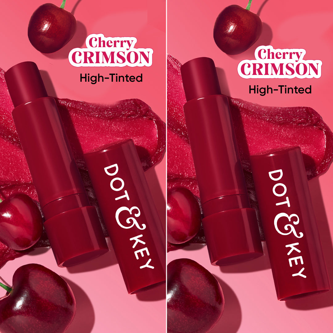 Dot & Key SPF 50+ Barrier Repair Hydrating Lip Balm - Pack of 2, (Cherry Crimson)