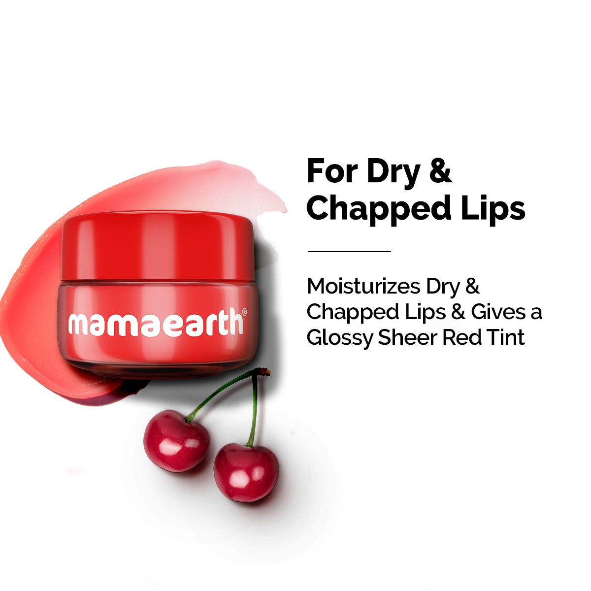 Mamaearth Cherry Moisture Therapy Lip Balm with Cherry & Vitamin E for Dry & Chapped Lips, 15g - Buy from Indicrest