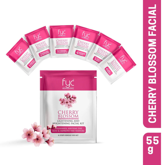 fyc-professional-cherry-blossom-lightening-brightening-6-step-facial-kit-55g - Buy from Indicrest