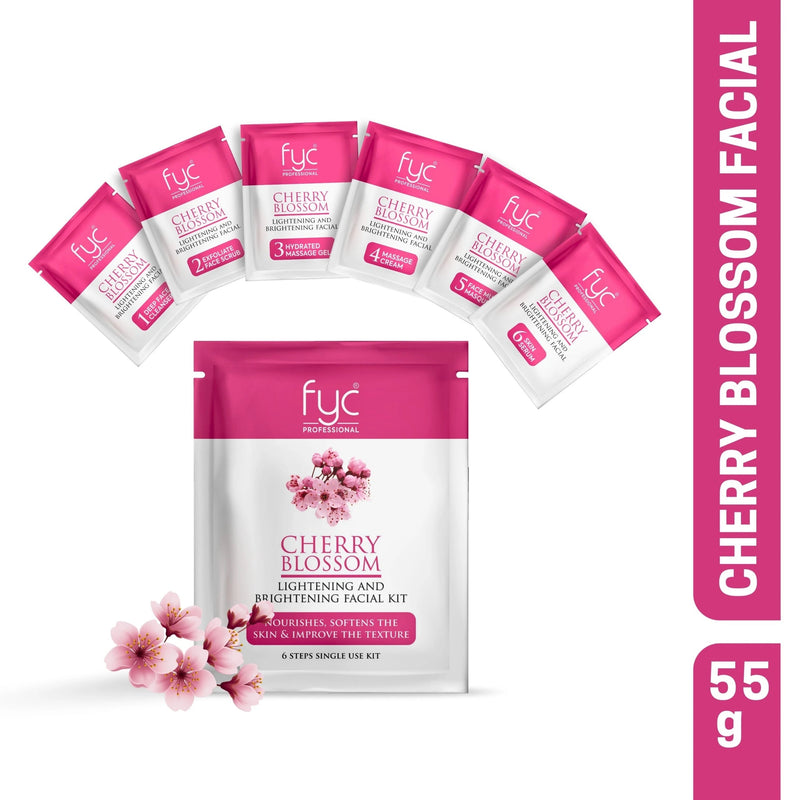 fyc-professional-cherry-blossom-lightening-brightening-6-step-facial-kit-55g - Buy from Indicrest