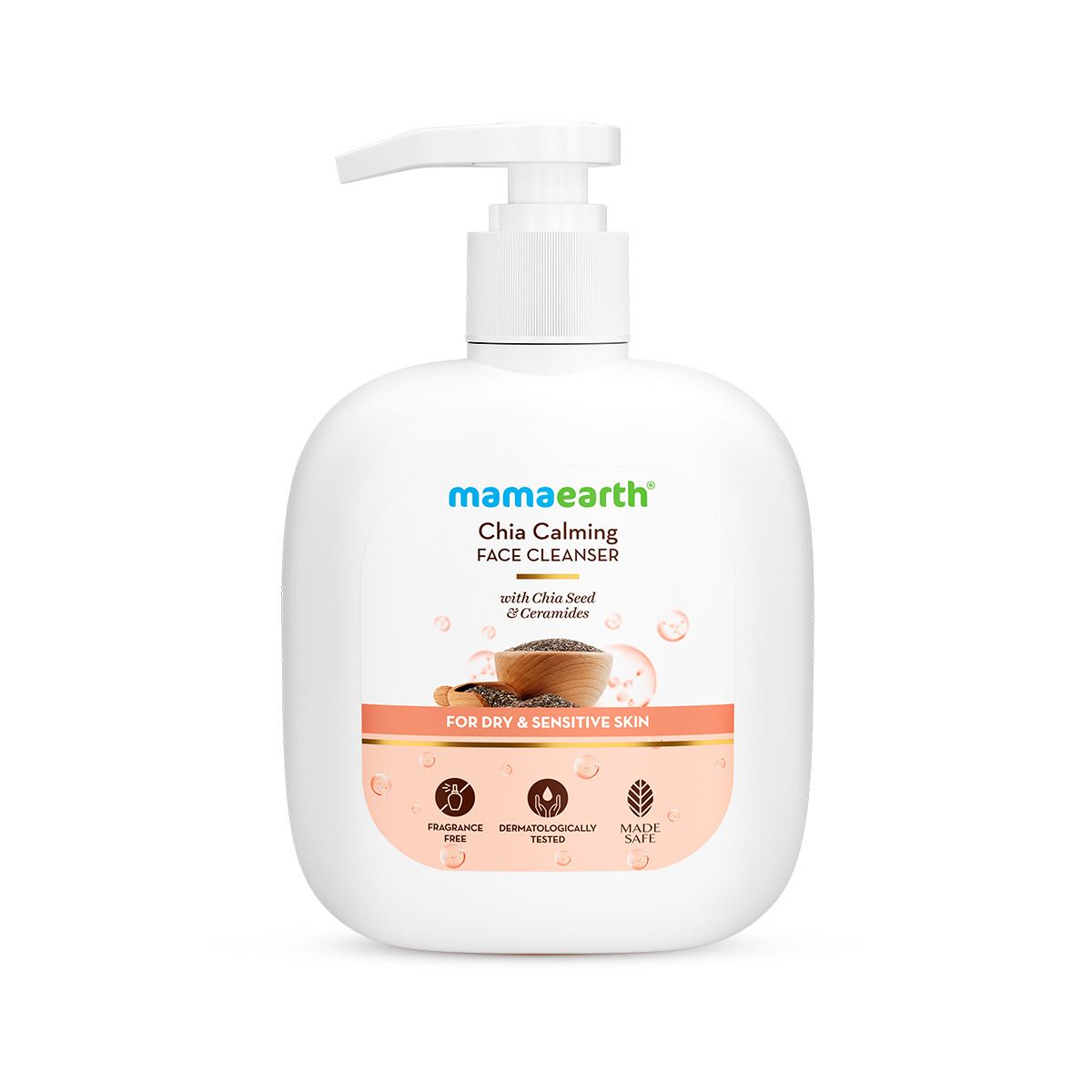Mamaearth Chia Calming Face Cleanser with Chia Seed & Ceramides for Dry & Sensitive Skin, 180 ml - Image 12 - Buy from Indicrest