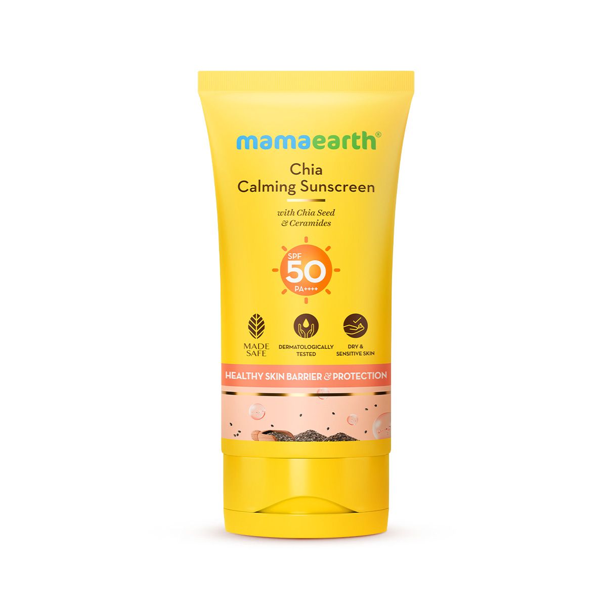 Mamaearth Chia Calming Sunscreen with Chia Seed & Ceramides for Hydrated Glow & Sun Protection, 50g - Image 12 - Buy from Indicrest