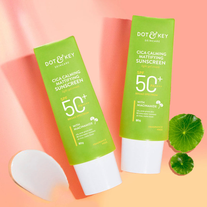 Dot & Key SPF 50+ Cica & Niacinamide Sunscreen - Pack of 2, (80g) Buy at Indicrest