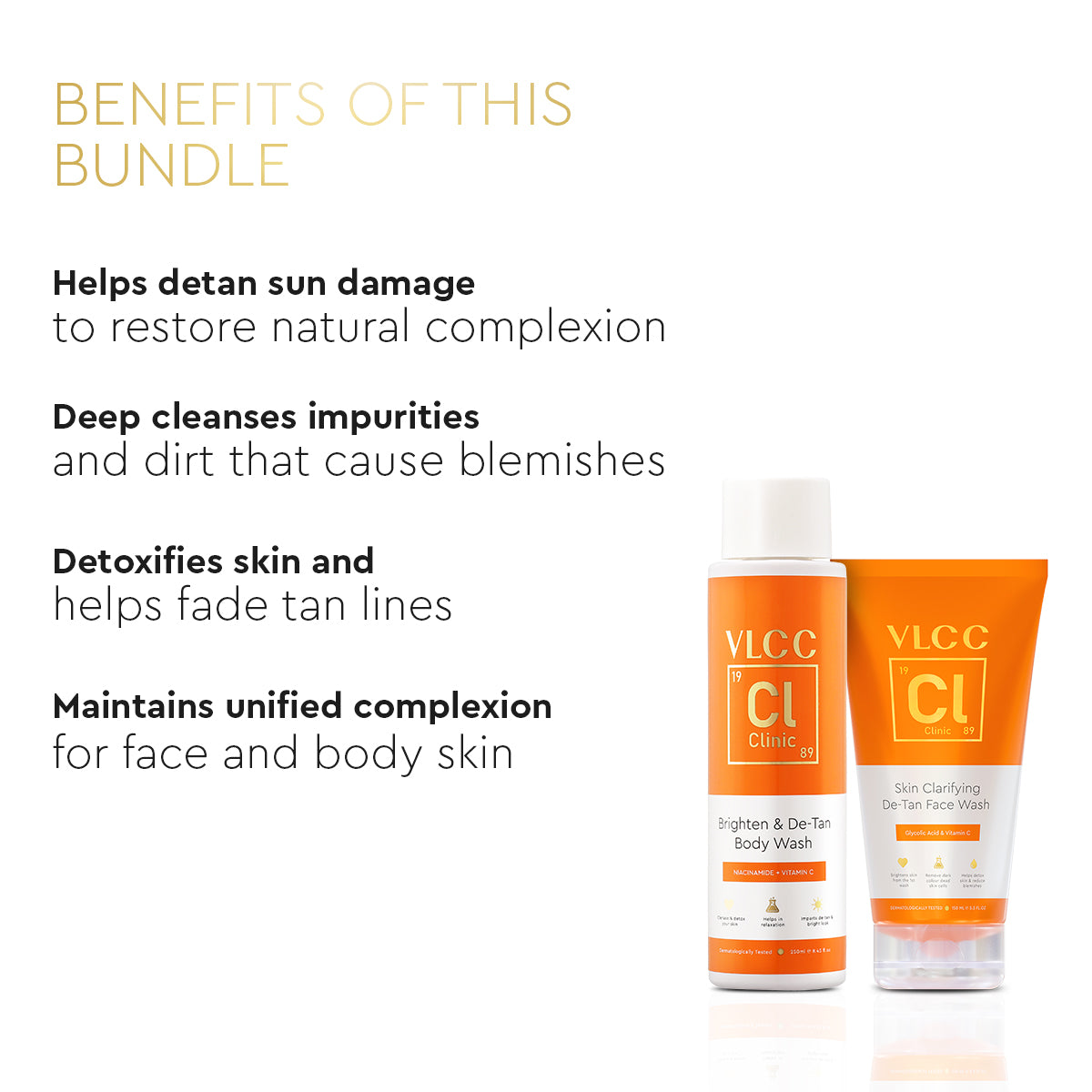 VLCC Skin Clarifying and Brightening Face and Body Wash Combo - Image 3 - Buy from Indicrest