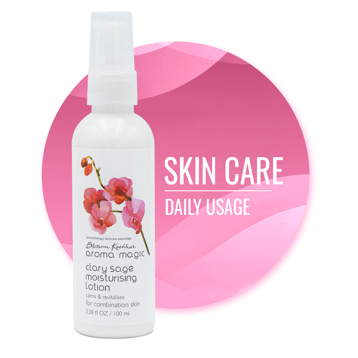 Aroma Magic Clary Sage Moisturising Lotion - Hydrate & Revitalise Skin, 100ml - Buy from Indicrest